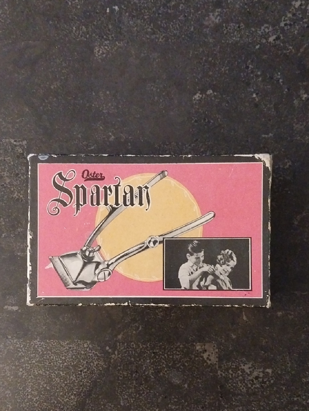 Rare-Vintage -Oster Spartan Clippers In Original Box